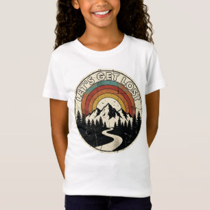 T-Shirt Perdons-nous dans l'Aventure Rétro de Montagne en 