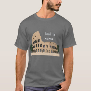 T-shirt Perdu à Roma - Conception du Colisée
