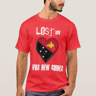T-shirt Perdu au coeur de drapeau de la