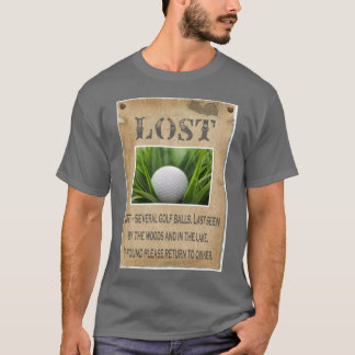 T-shirt PERDU - boule de golf