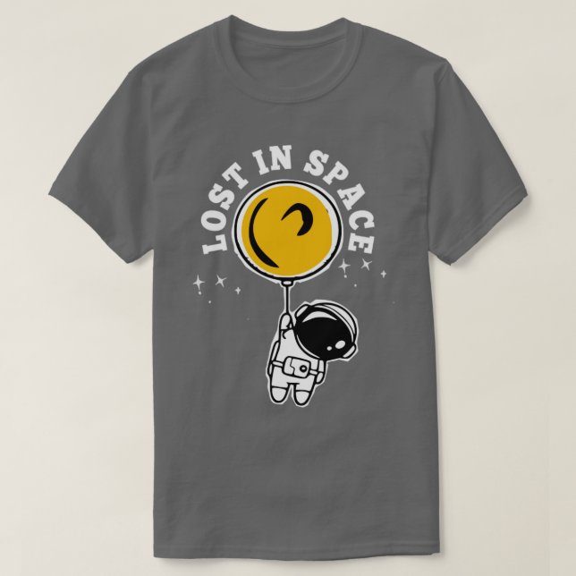 T-shirt Perdu dans l'astronaute spatiale Cool 1 (Design devant)