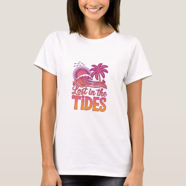 T-shirt Perdu dans les marées (Devant)