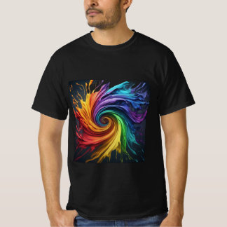 T-shirt Perdu dans un monde de couleurs