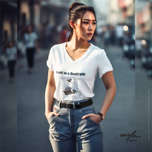 T-shirt - Perdu dans un Quatrain par la poète Adie