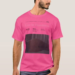 T-shirt Perdu En Traduction Alternative Minimaliste Film P