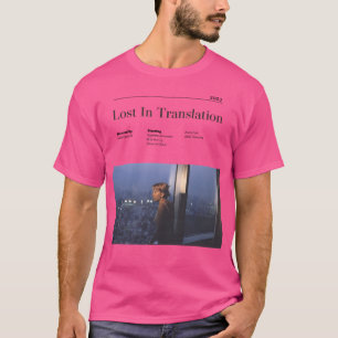 T-shirt Perdu En Traduction Alternative Minimaliste Film P
