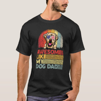 T-shirt Perdu Labrador Awesome Comme Mon Chien Papa