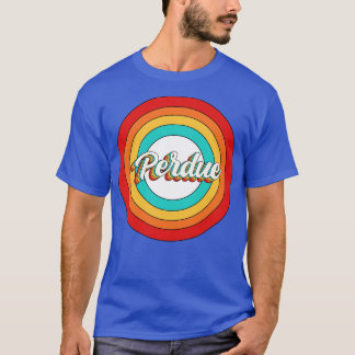 T-shirt Perdue Nom Chemise Cercle Vintage Perdue