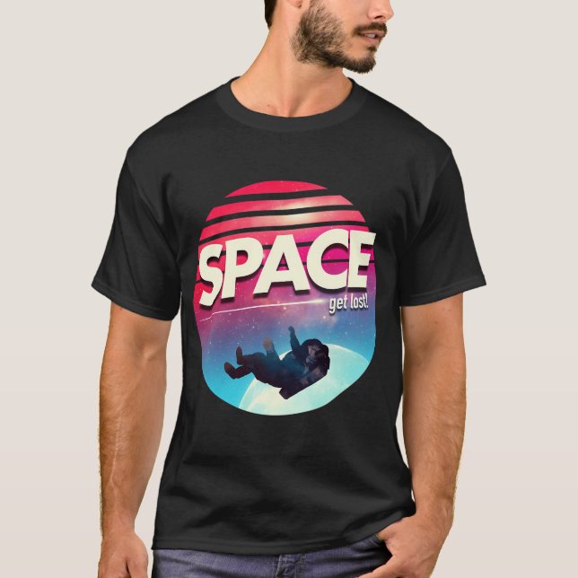T-shirt Perdus dans l'espace (Devant)