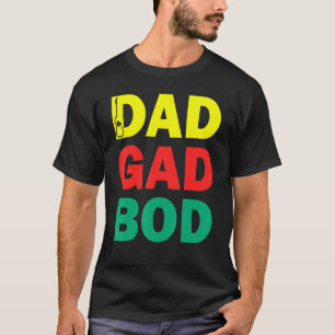 T-shirt Père à figure de guitare Jour de corps de papa Dad