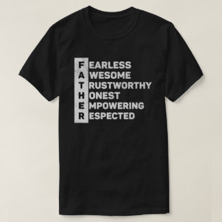 T-shirt Père Acronyme Le Meilleur Papa Jamais Fête Des Pèr