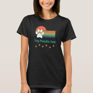 T-shirt Père Chien Caniche Jouet Homme Vintage et Rétro St