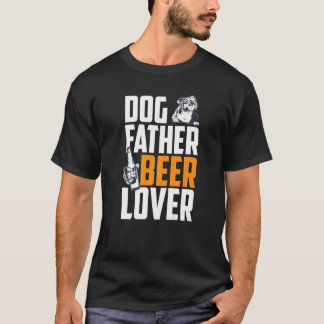 T-shirt Père Chien Propriétaire de Chien Bière Grand-Père