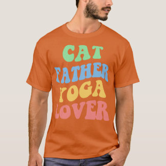 T-shirt Père de chat Yoga Lover IV