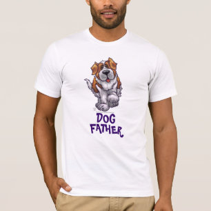 T-shirt Père de chien de têtes et de queues de St Bernard