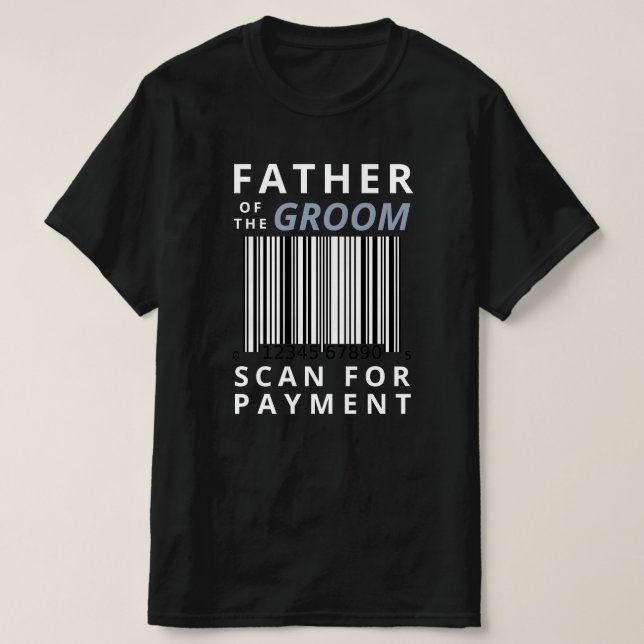 T-shirt Père De Groom Analyser Pour Paiement Mariage Drôle (Design devant)