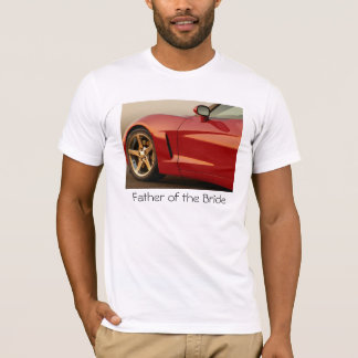 T-shirt Père de la Corvette de mariée