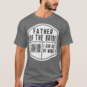 T-shirt Père de la Mariage de baccalauréat mariée numérisa