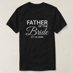 T-shirt Père de la Mariée Mariage Fête de jumelage Famille
