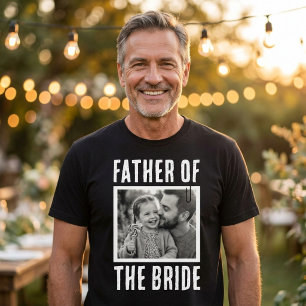T-shirt Père de la mariée Photo personnalisée
