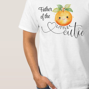 T-shirt Père de la petite Cutie Citrus Orange
