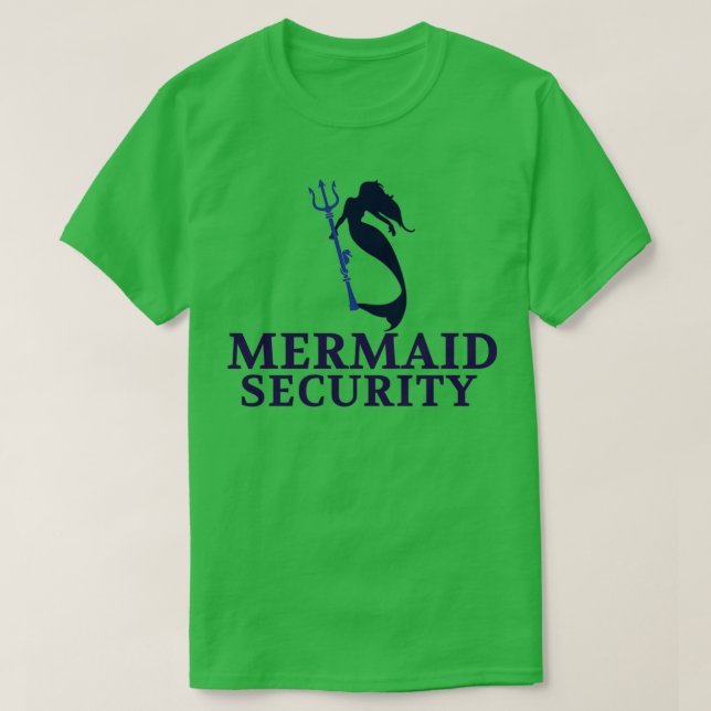 T-shirt père de la sécurité de mermaid (Design devant)