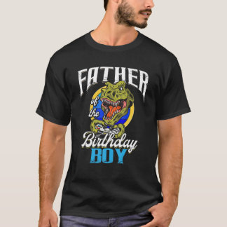 T-shirt Père De L'Anniversaire T Rex Garçon Correspondant 