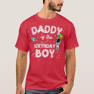 T-shirt Père de l'astronaute d'anniversaire thème de l'esp