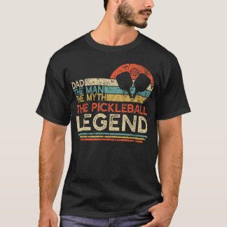 T-shirt Père de Pickleball Vintage Le Homme La Légende