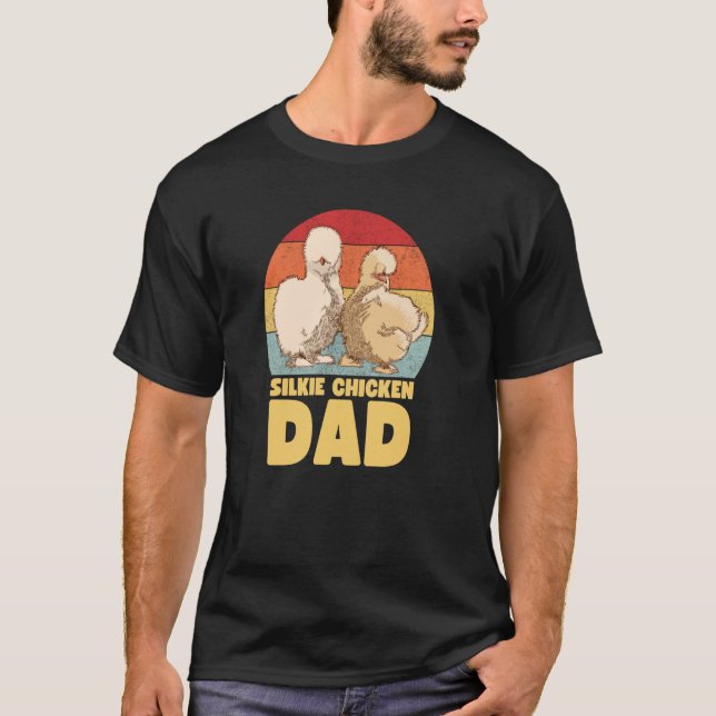 T-shirt Père de poule soyeuse (Devant)