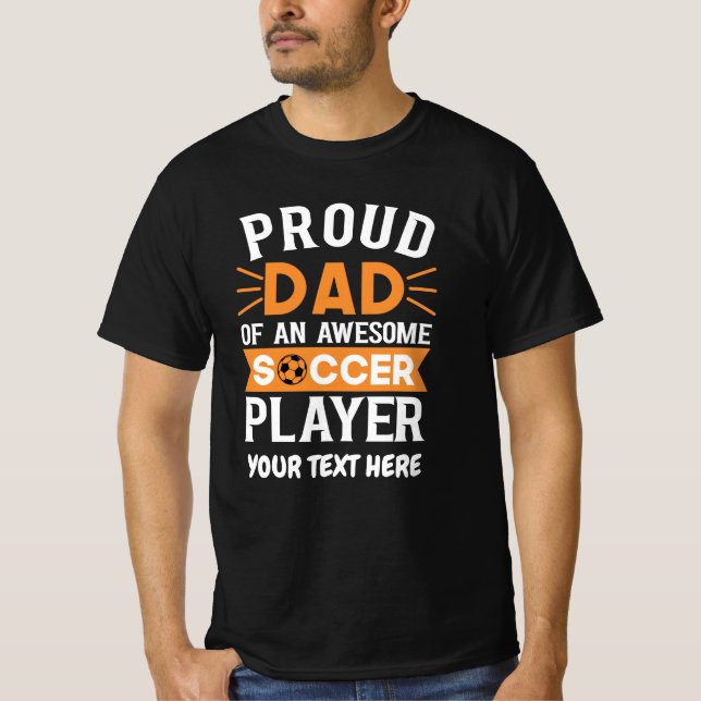 T-shirt Père de soccer personnalisé (Devant)