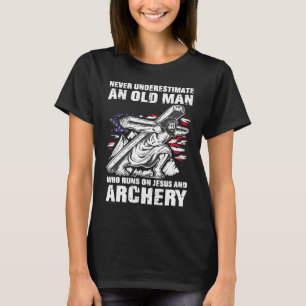 T-shirt Père de tir à l'arc chrétien grand-père chasse à l