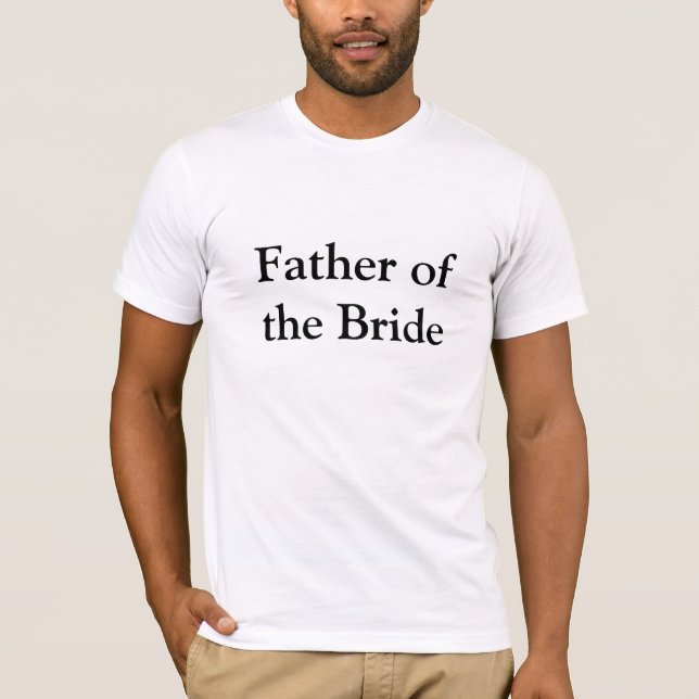 T-shirt Père des cadeaux de mariée (Devant)