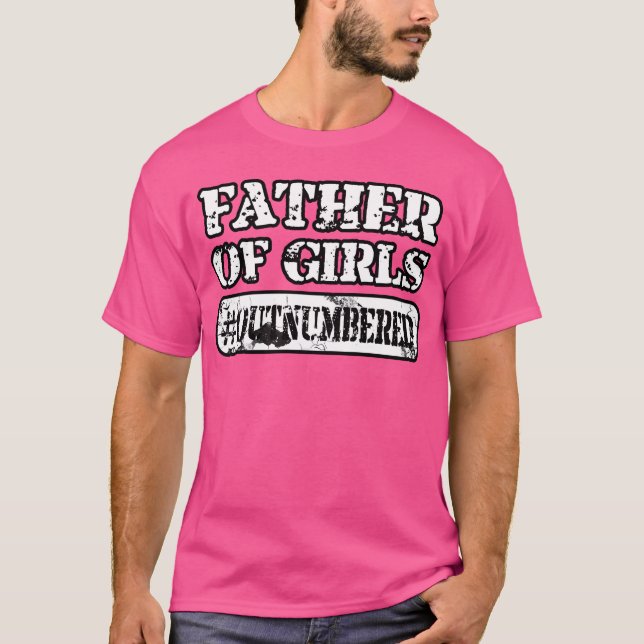T-shirt Père des filles AMI OUTNUMBERED (Devant)