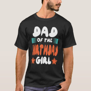 T-shirt Père des hommes de l'anniversaire fille papa et fi