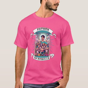 T-shirt Père des Pitbulls, Pitbull Papa, Propriétaire d'an