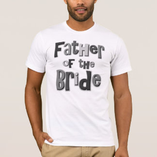 T-shirt Père du gris de jeune mariée