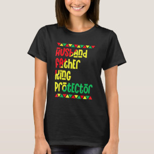 T-shirt Père du mari King Black History Mois African Pr
