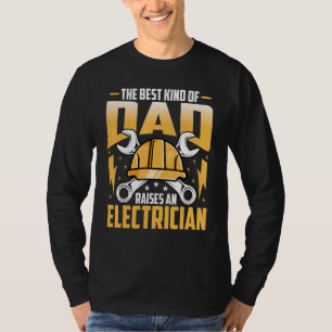 T-shirt Père électricien homme Électricien Monteur de li