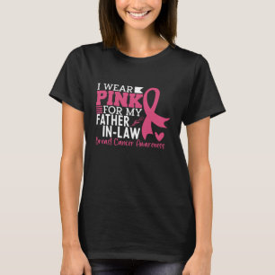 T-shirt Père En Droit Famille Correspondant Cancer Du Sein