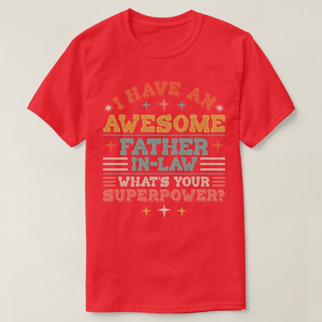 T-shirt Père En Droit Superpuissance (Design devant)