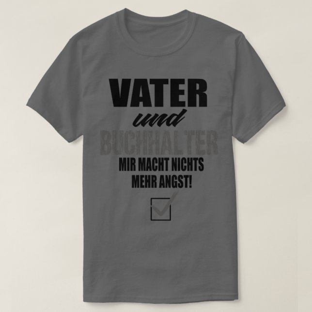 T-shirt Père Et Comptable (Design devant)