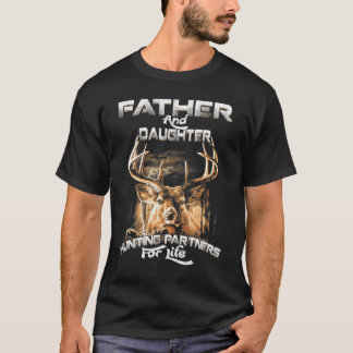 T-shirt Père et fille partenaires de chasse pour la vie Fa