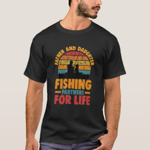 T-shirt Père Et Fille Partenaires De Pêche À Vie