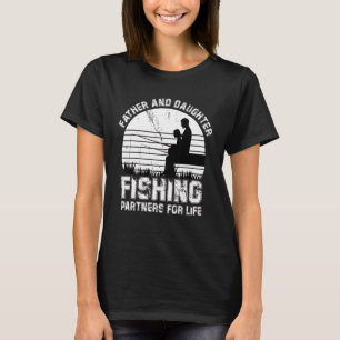 T-shirt Père Et Fille Partenaires De Pêche À Vie Poisson