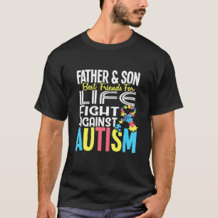 T-shirt Père Et Fils Bff Pour La Vie Contre L'Autisme