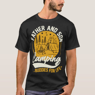 T-shirt Père Et Fils Camping Buddies For Life mountain g