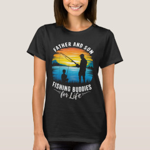T-shirt Père et fils, compagnons de pêche pour la vie
