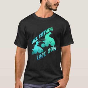 T-shirt Père Et Fils Coureurs Partenaires Pour Vélo De V