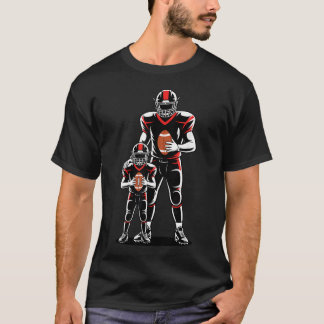 T-shirt Père et fils ensemble pour le football américain